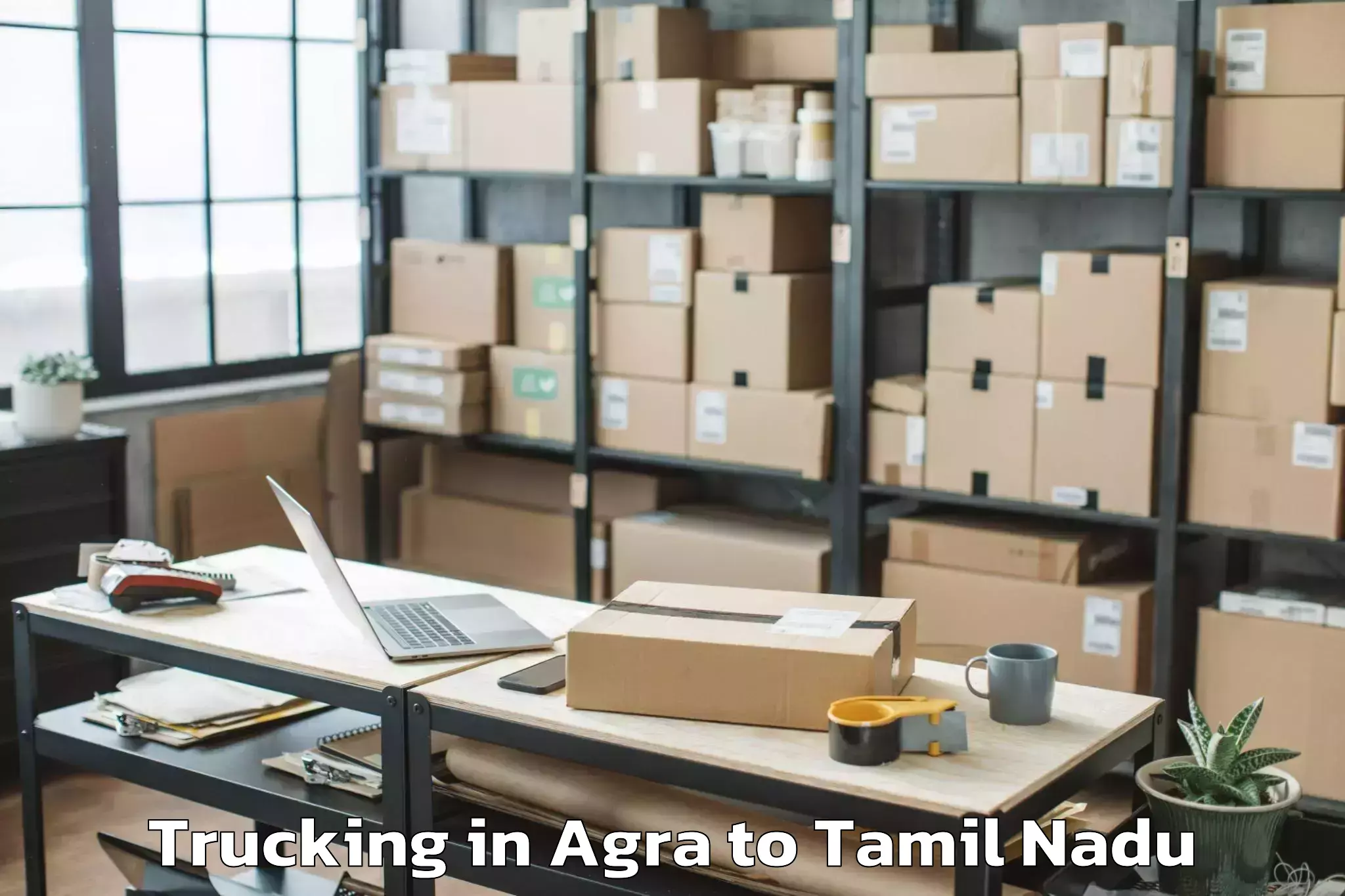 Leading Agra to Pushpavanam Trucking Provider